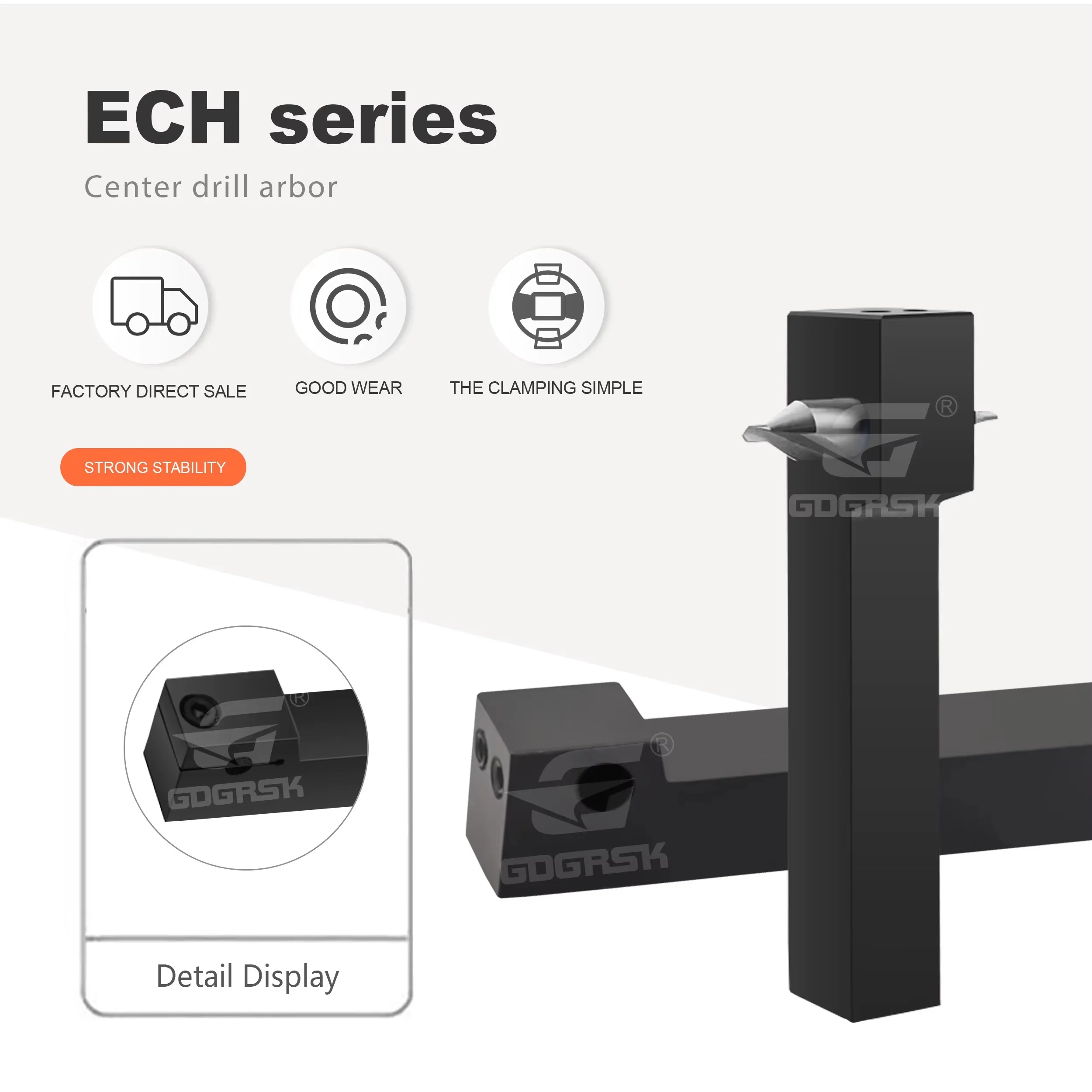 ECH Numerical Control Lathe Central Drilling Rod ECH-2020K04 ECH-2525M10 ECH-3232P16 Side Fixed Type And Tight Style Cutter Rod