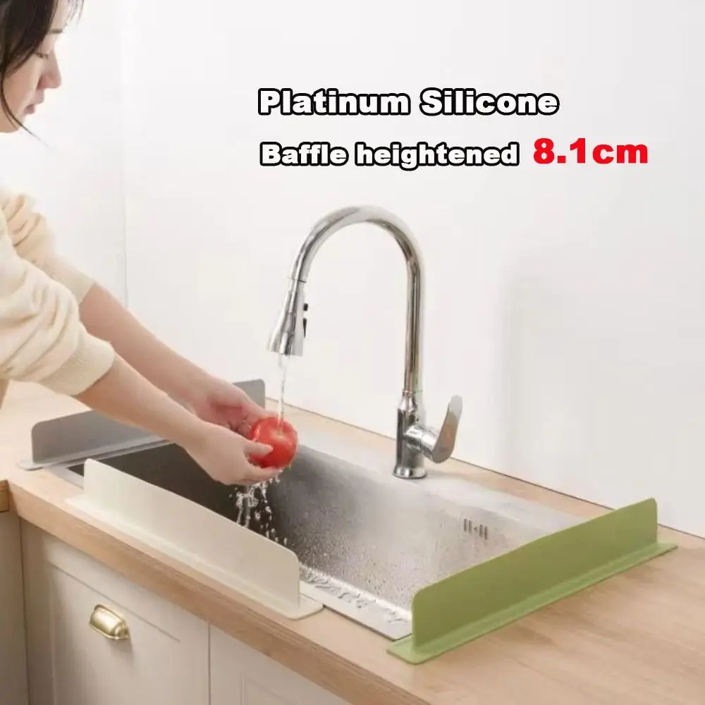 

Silicone Kitchen Sink Splash Guard Anti-splash Feature 49cm Anti-splash Stopper Waterproof Design Water Splash Guard Kitchen Use