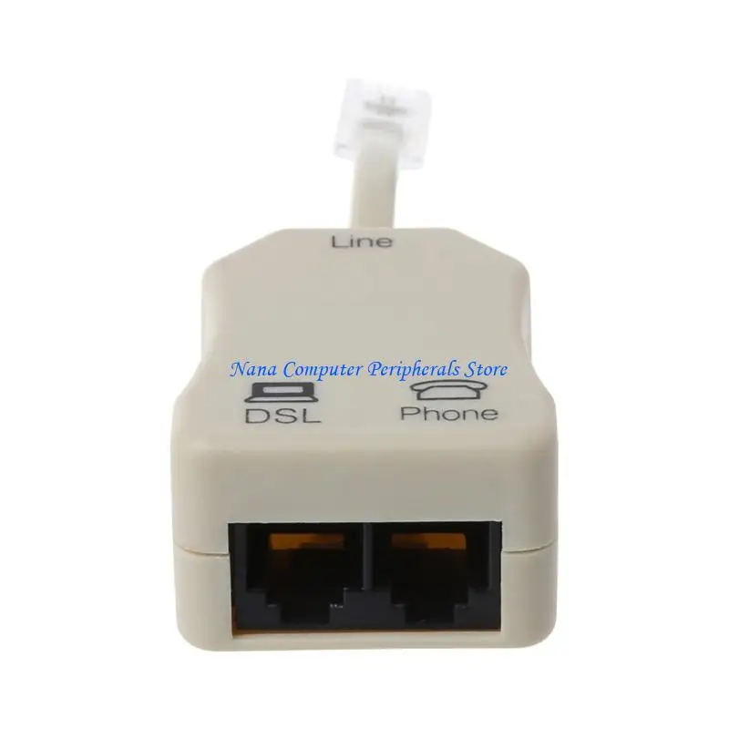 F68C Telephone Phone Fax ADSL Splitter Filter Networking Tablets Laptop Phone Connectors