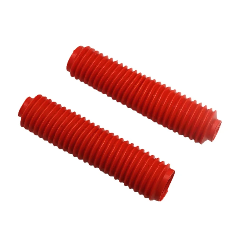 40mm Fork Motorbike Red Rubber Boot Universal Dust Jacket Cover Dirt Off Bike