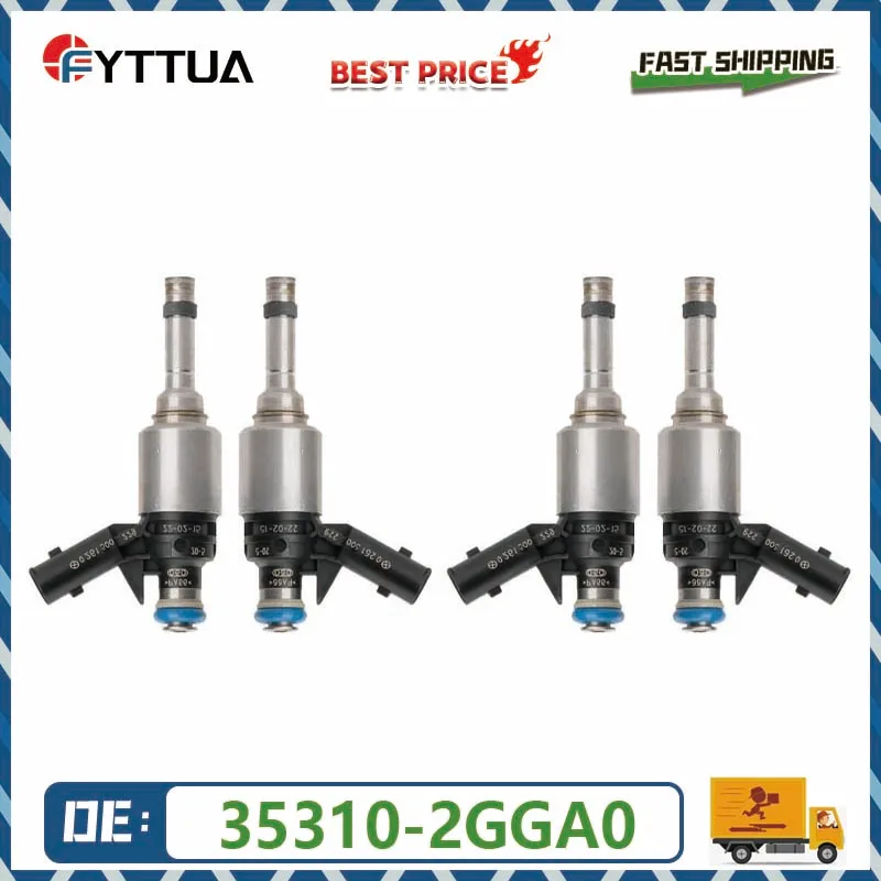 

4pcs fuel Injector 35310-2GGA0 For Hyundai Sonata 2.4L 2015-2017 for Kia Sorento 2.4L 2016-2018 35310-2GGA1