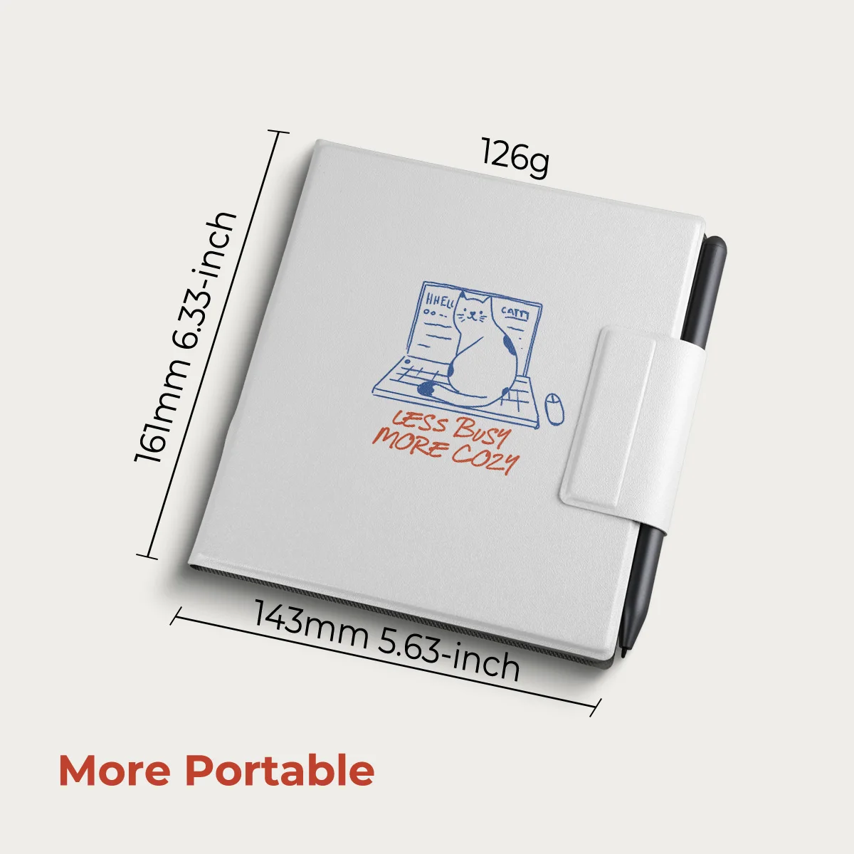 Twosheep Magnetische Hülle für Bigme B7 Bigme B7pro 7 Zoll Rahmenlos Ultra Slim Auto Sleep Wake Line Art Cat and Dog Style – Detail 6