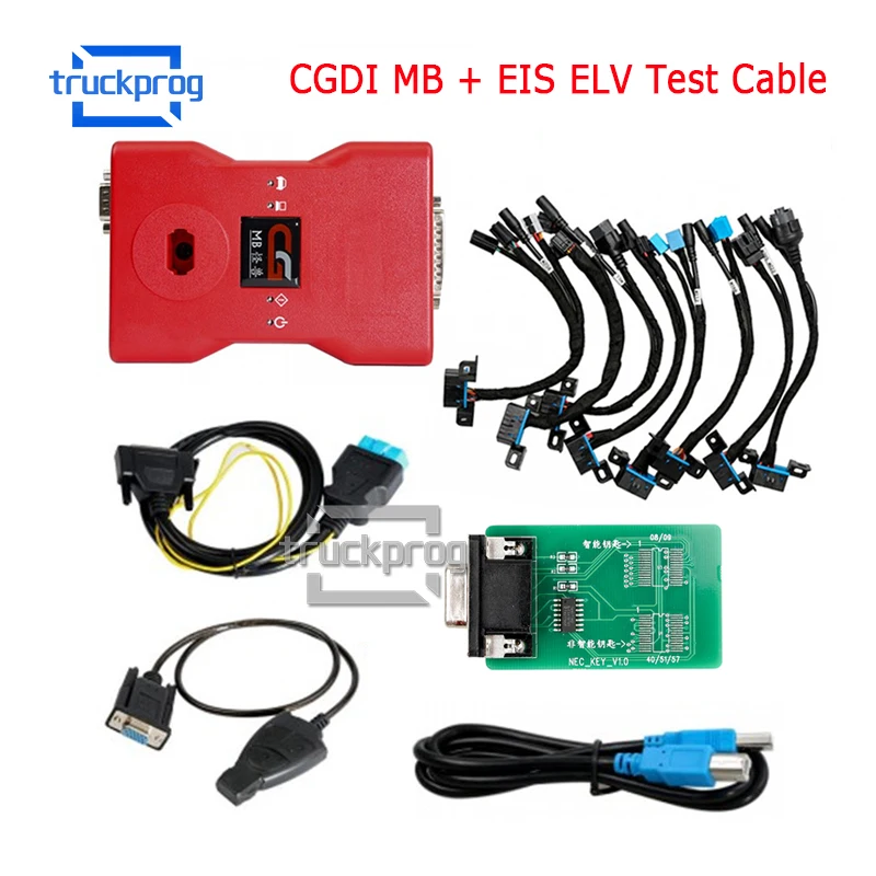 

TruckProg Car Key Programmer CGDI MB Support All Key Lost + EIS ELV Test Cable for MB Locks Platform tool