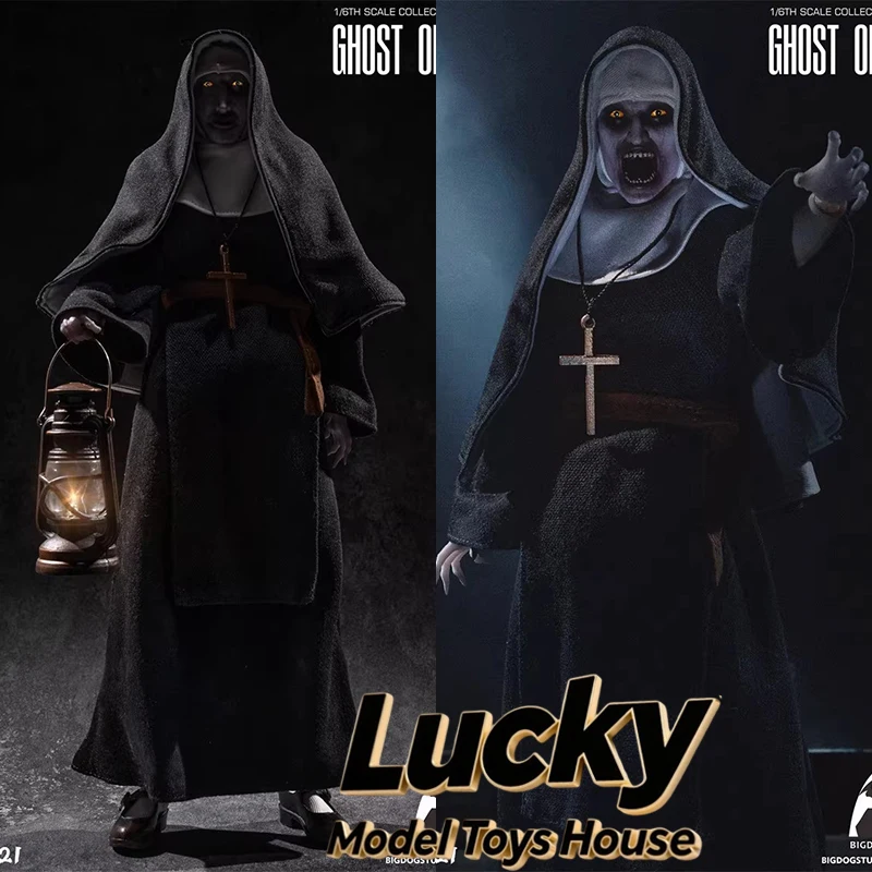 

BIGDOG STUDIO 1/6 Фигурка-призрак Cun Nun из ткани, со сменной открывающейся головой, украшение для головы в стиле хоррор, 12 дюймов, SC021, Женщина-солдат