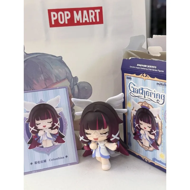 

POP MART Genshin Imprct Q версия серии фигурки слепая коробка кукла модель аниме фигурка коробки-сюрпризы оригинальная коробка Mistery Box Popmart