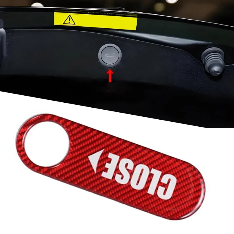 

Rear Trunk Switch Button Prompt Sticker Decoration Interior Interior Adjustment Suitable For Tesla Model3 ModelY Car Accessories
