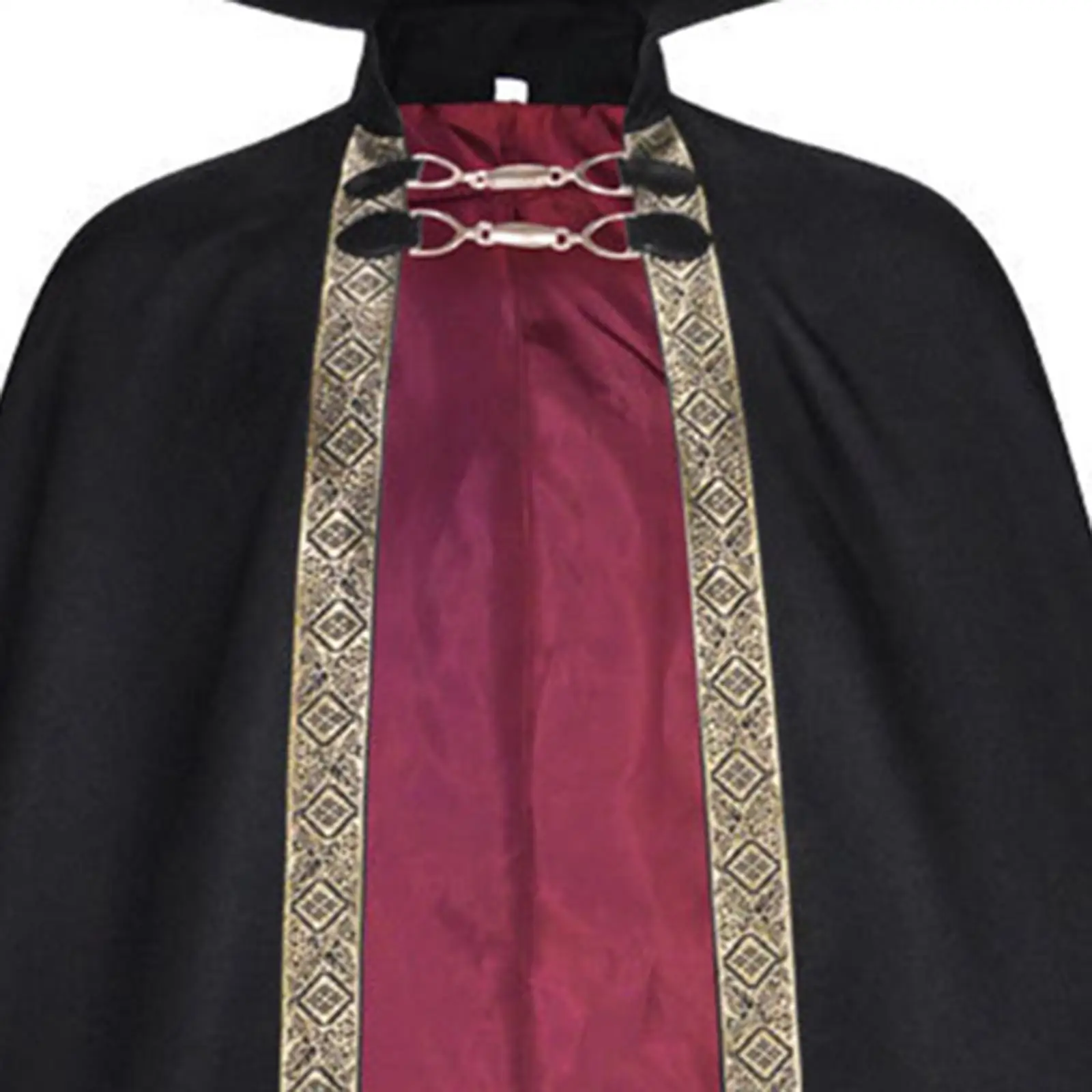 Halloween Cloak Wizard Cloak Halloween Cosplay Costume Cape for Club Fancy Dress Stage Performance Themed Party Photography Prop