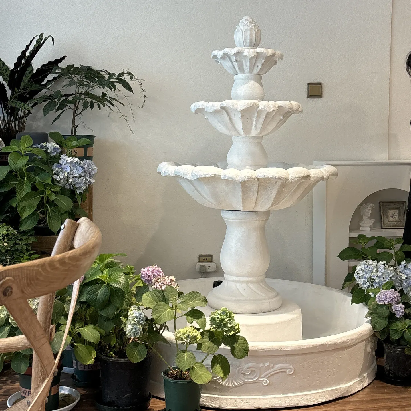 Large garden flowing water lucky fountain outdoor courtyard wedding water feature decoration ornament