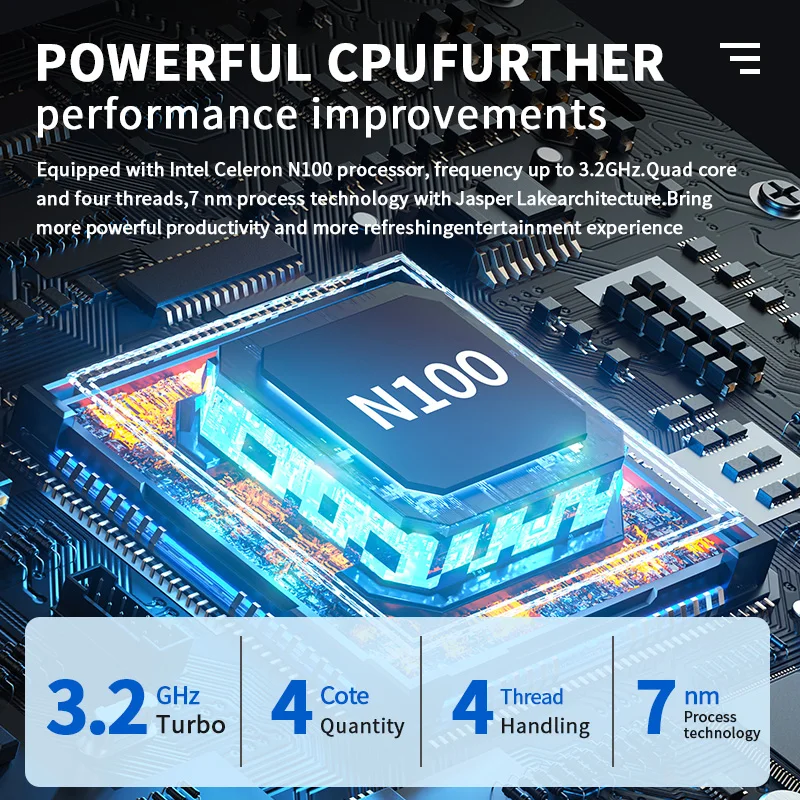 FIREBAT AK2 PLUS Mini PC Gamer Intel N100 CPU Windows 11 Mini PC Gaming DDR4 16 GB RAM 512 GB SSD WIFI5 BT4.2 Desktop Computer