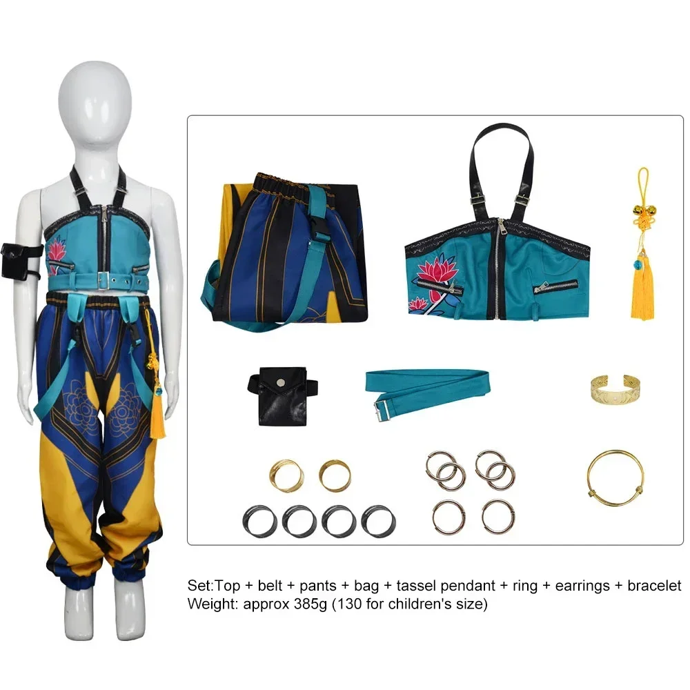 New Anime Kids Girl Roleplay Cosplay Costumes Full Costume Set for Halloween Carnival Party Suits Clothes Outfit - Image 6