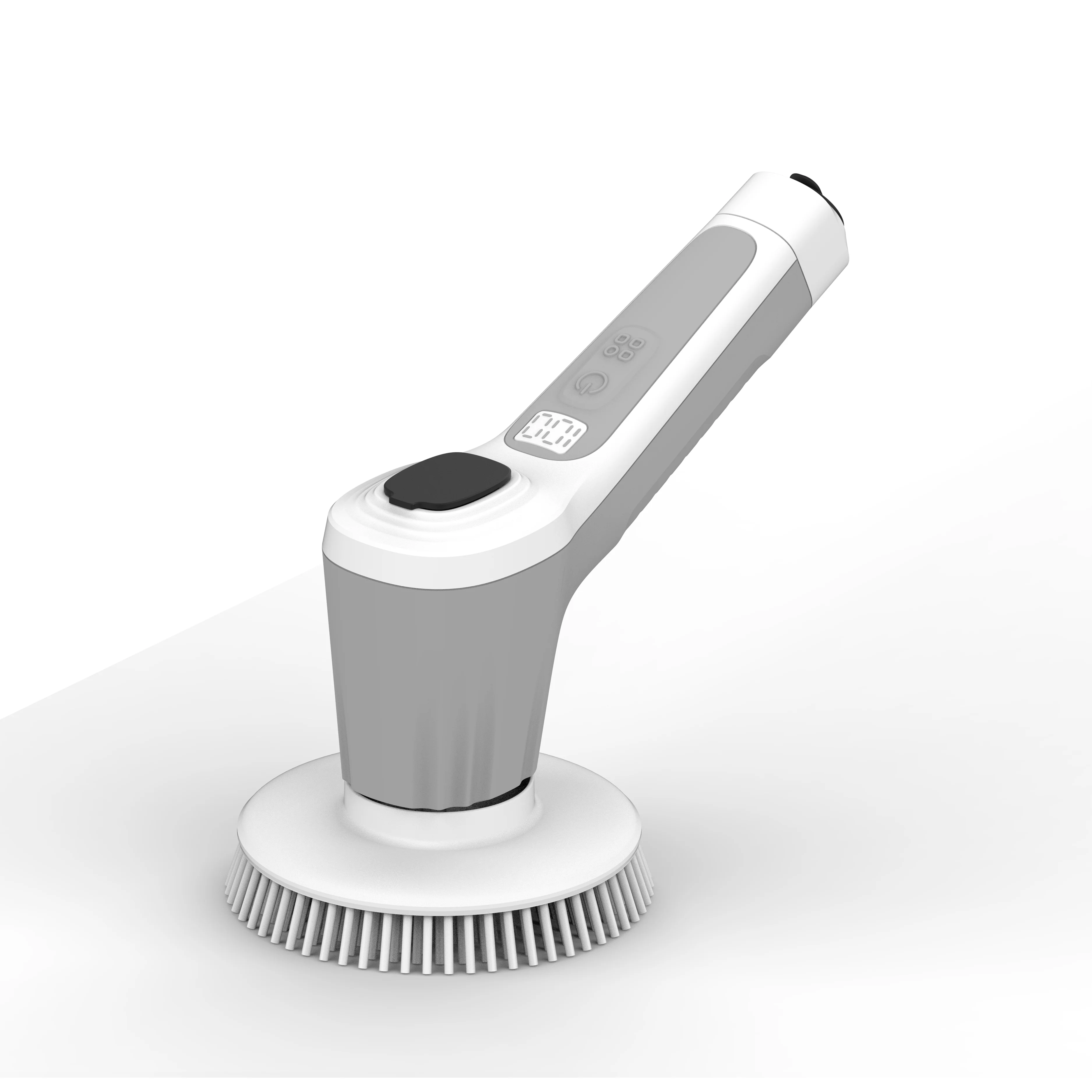 Multipurpose Electric Cleaning Brush with Interchangeable Plastic Brush Heads & Water Tank Spraying Function