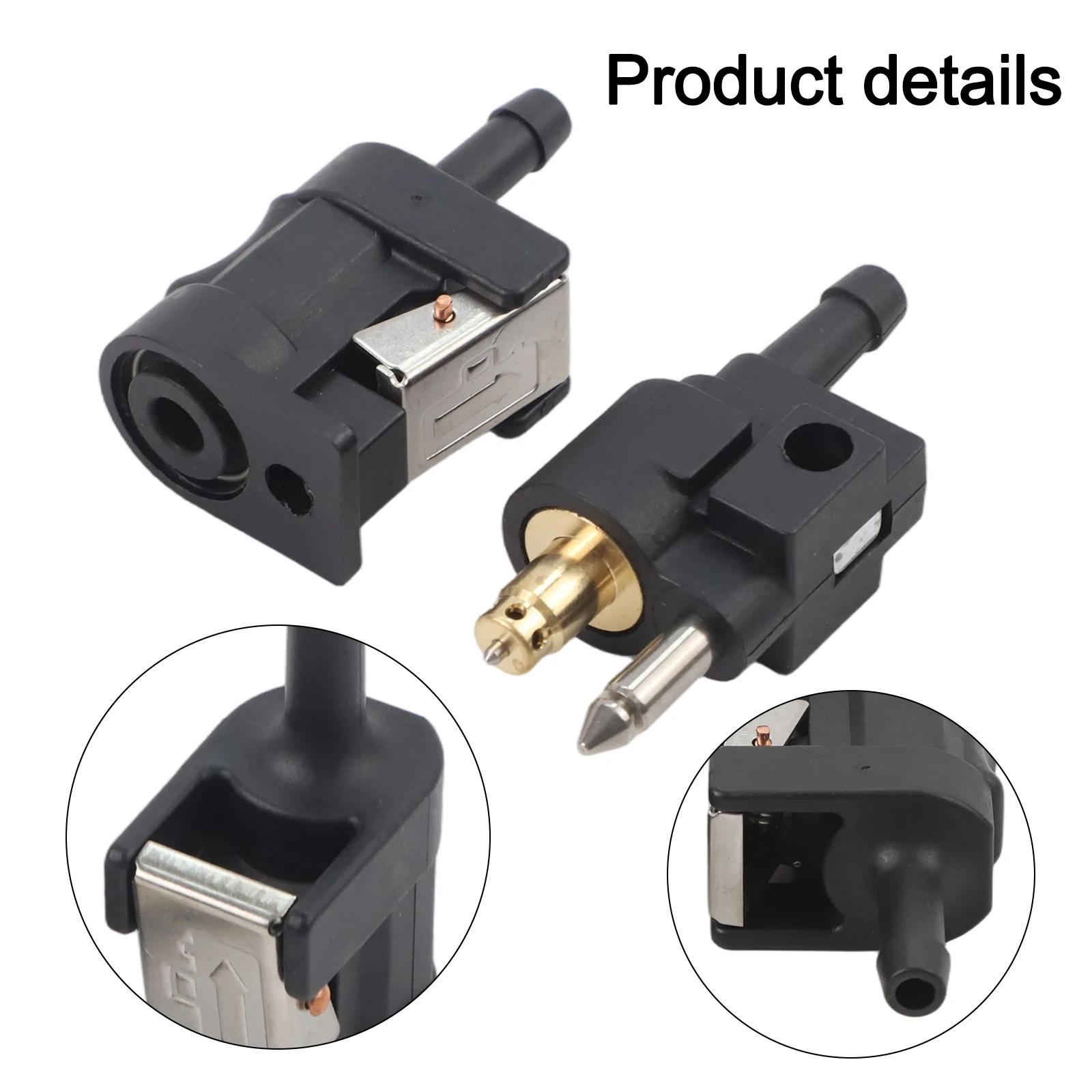 Male&Female Fuel Line  Connector For Fit For  Outboard Motor Engine  6mm 1/4 ″ Boat Accessorie Hose Fitting Pipe Adapter Joint ﻿