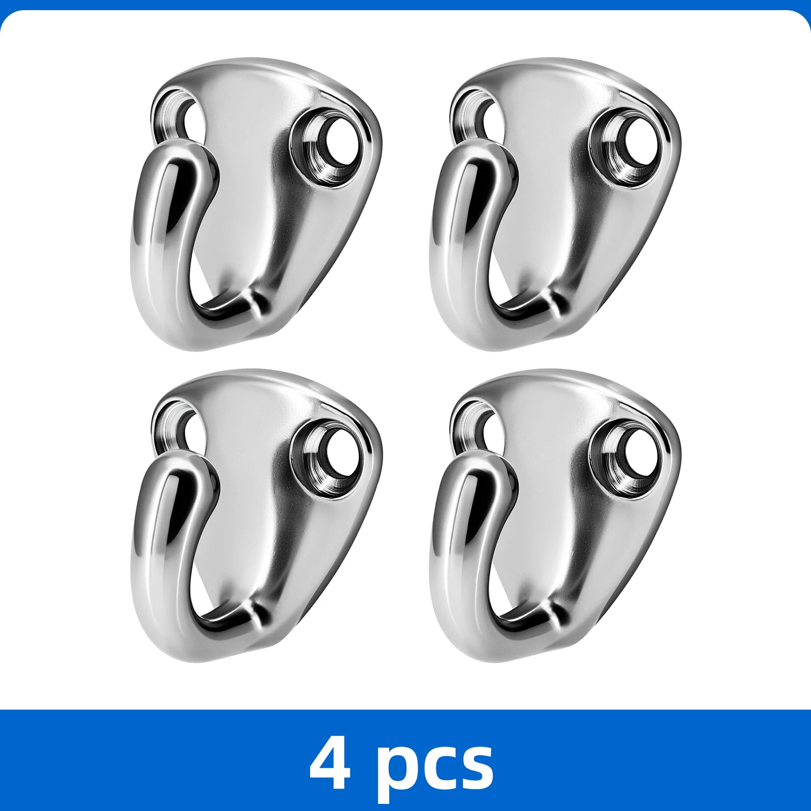 

4PC Mini Hook Snap Attach Rope 316 Stainless Steel Boat Fending Hooks Fender Boat Sail Tug Ship Boat Accessories Marine Yacht
