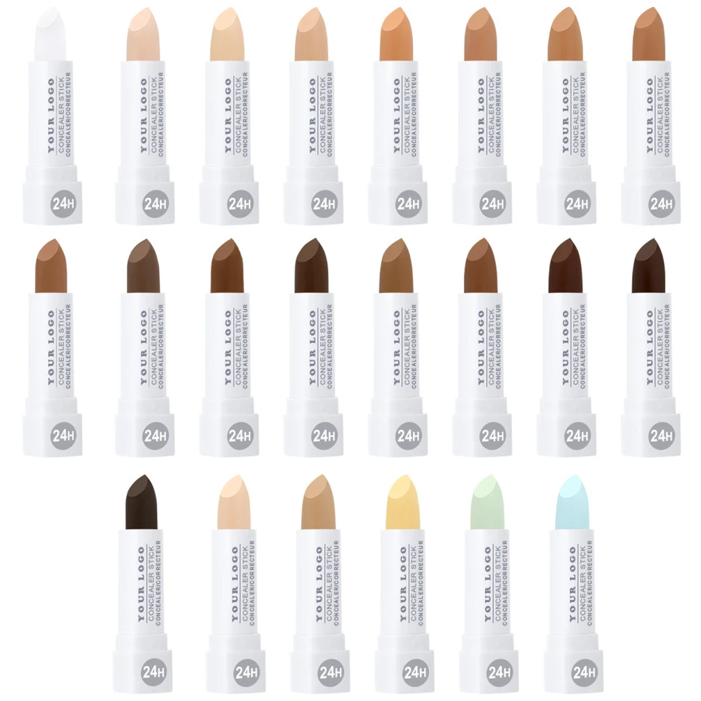 22-color Private Label Conceal Stick Custom Logo Color Repair White Lipstick Shape Matte Waterproof Modify Natural Makeup Vegan