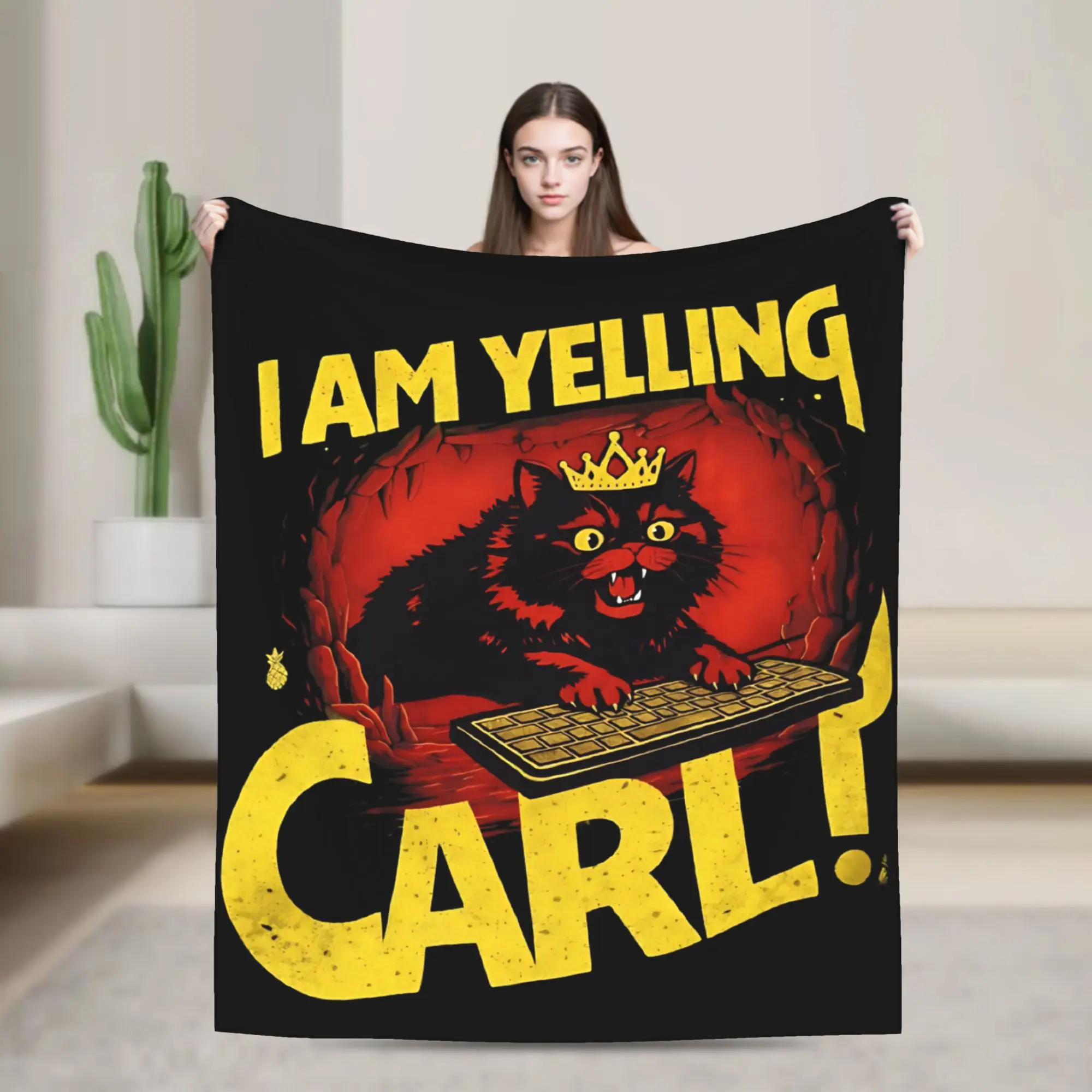 

Dungeon Crawler Carl Blankets Flannel Spring/Autumn Multi-function Lightweight Thin Throw Blankets for Home Couch Bedding Throw