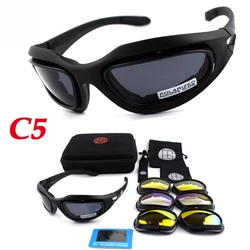 Outdoor Cycling Mountaineering Hiking Sports Sunglasses Military Airsoft Shooting Goggles X7/C5 Polarized Glasses Hunting