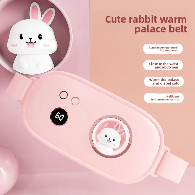 2026 New Smart Warm Uterus Belt Hot Compress Vibration Massager for Women Menstrual Pain Relief
