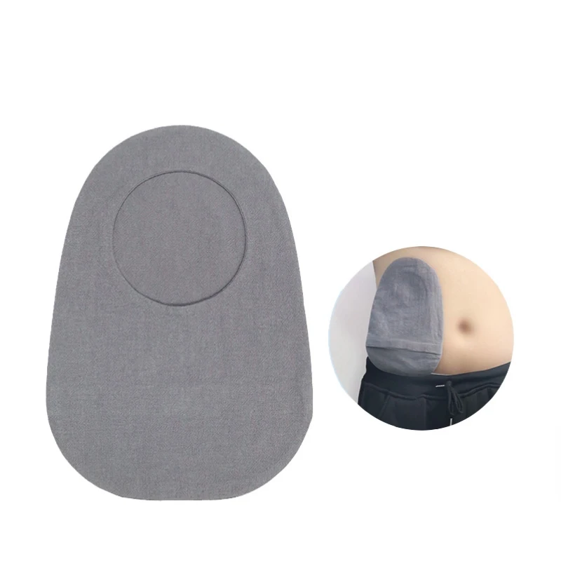 Universal Soft Cotton Ostomy Bag Pouch Cover Reusable Breathable Colostomy Stoma Care Accessories for Patient Eldely Health Care