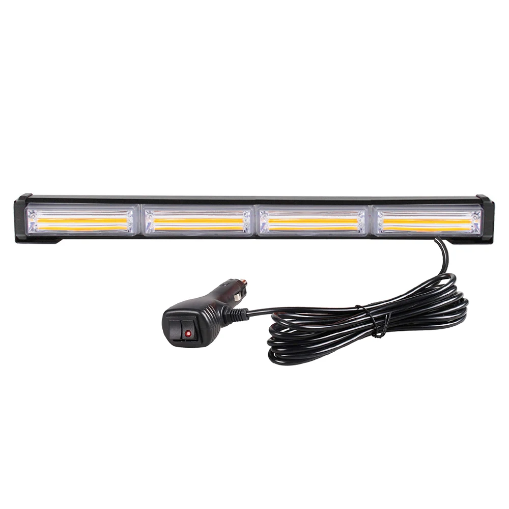 Bright Linear COB LED Emergency Strobe Light Bar for Vehicles Law Enforcement Traffic Advisor Car Hazard Warning Signal Lights
