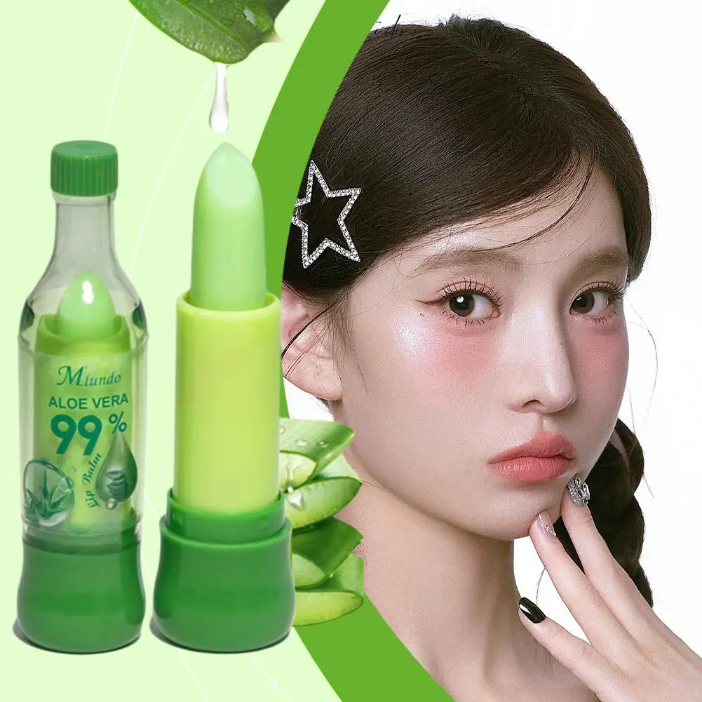 

Aloe Vera Color-Changing Lipstick Long-Lasting, Moisturizing, Nourishing Balm, Lip Temperature-Activated Fade-Resistant Car B7G5