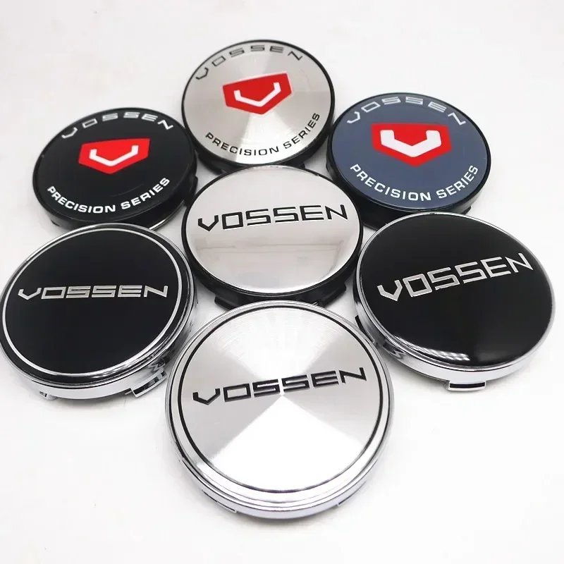 New Brand 4pcs 60mm Vossen Wheel Center Hub Cap Car Rims Dust-proof Cover Hubcaps 56mm Emblem Styling Auto Accessories