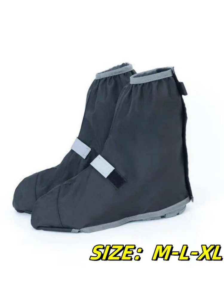 AliExpress Reusable Cycling Motorcycle Oxford Waterproof Boot Overshoes Shoess Cover Outdoor Reflective Rain Snow Wet Shoes Protector Cover