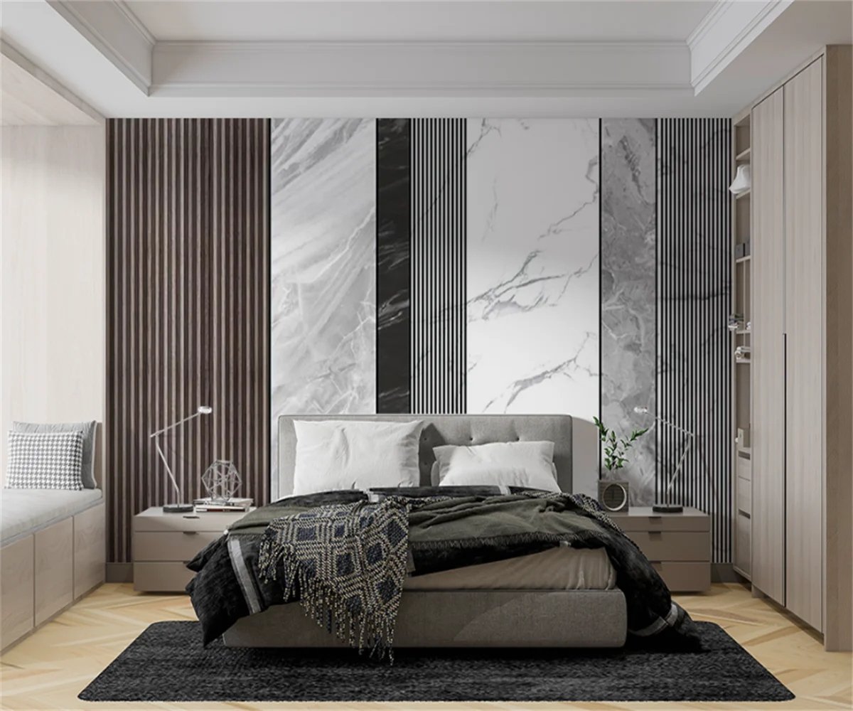 

beibehang Nordic papel de parede simple marble wood grain customized living room sofa TV background wallpaper