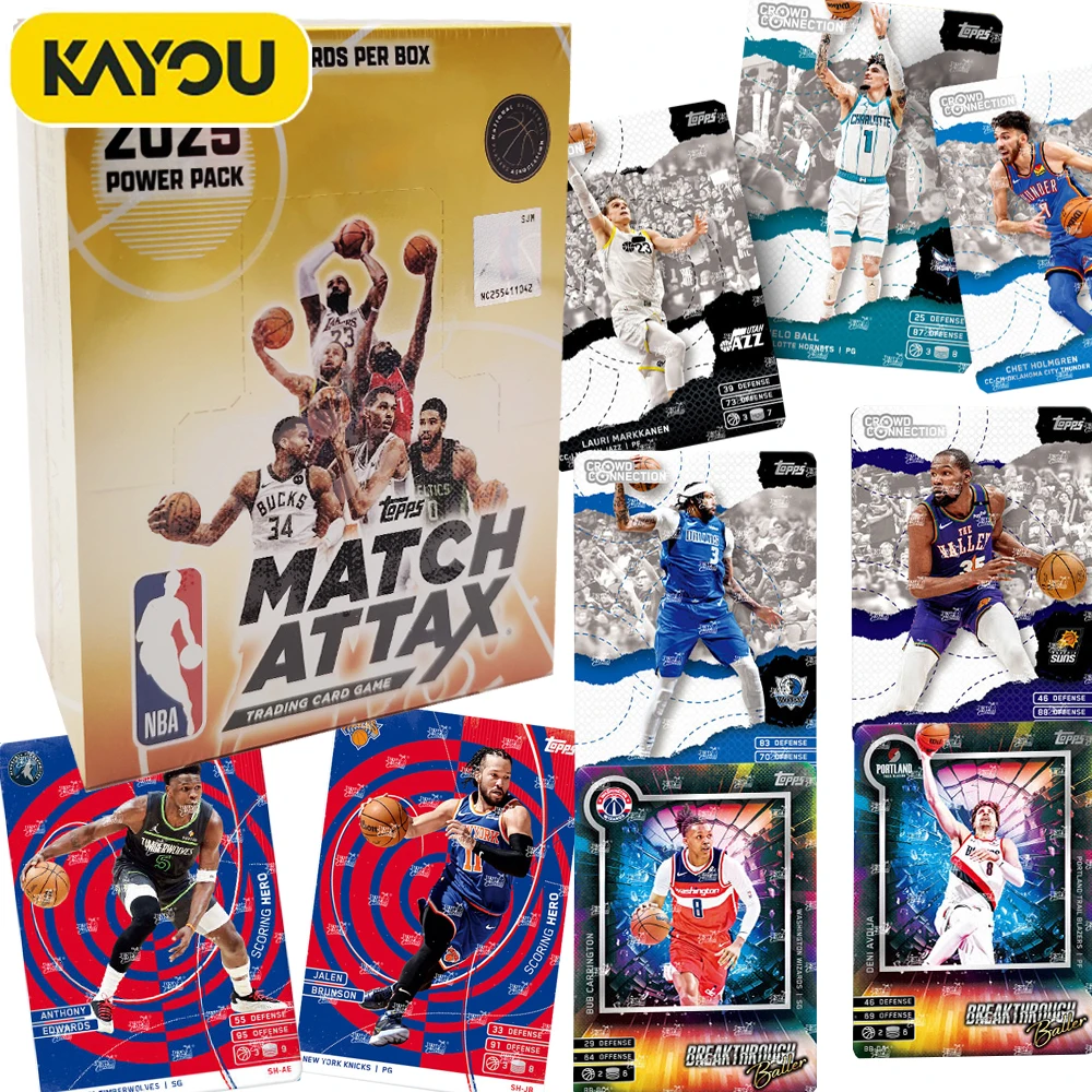 بطاقات مجموعة KAYOU NBA MATCH ATTAX الأصلية لمحبي حزمة الطاقة الاحترافية للاعب كرة السلة بطاقات التداول الهوايات الهدايا #1