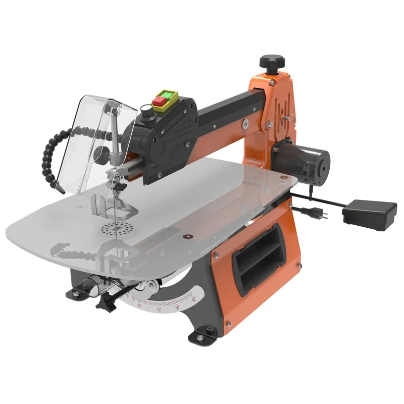 Allwin Variable Speed Jig Saw เครื่องตัด Bench Scroll Saw ไม้ 220V 50hz18 นิ้ว 5 นิ้วเหล็กหล่อตารางเลื่อยมอเตอร์