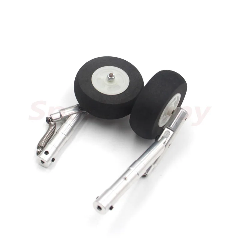 1PC 90 110 130 140mm Aluminum Alloy Single-Wheel Telescopic Spring Damping Landing Gear For Ducted Aircraft F22 Freewing L39 RC