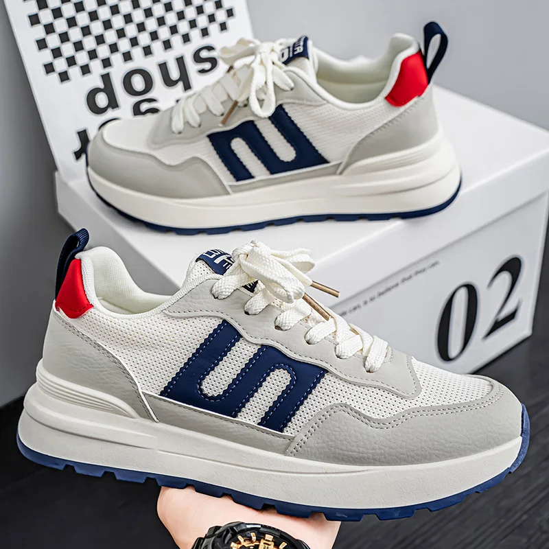 

Men's Sneakers Four Seasons New Stinkproof Breathable Soft Sole Outdoor Casual Running Shoes Fashion Student Joker Sports Shoes