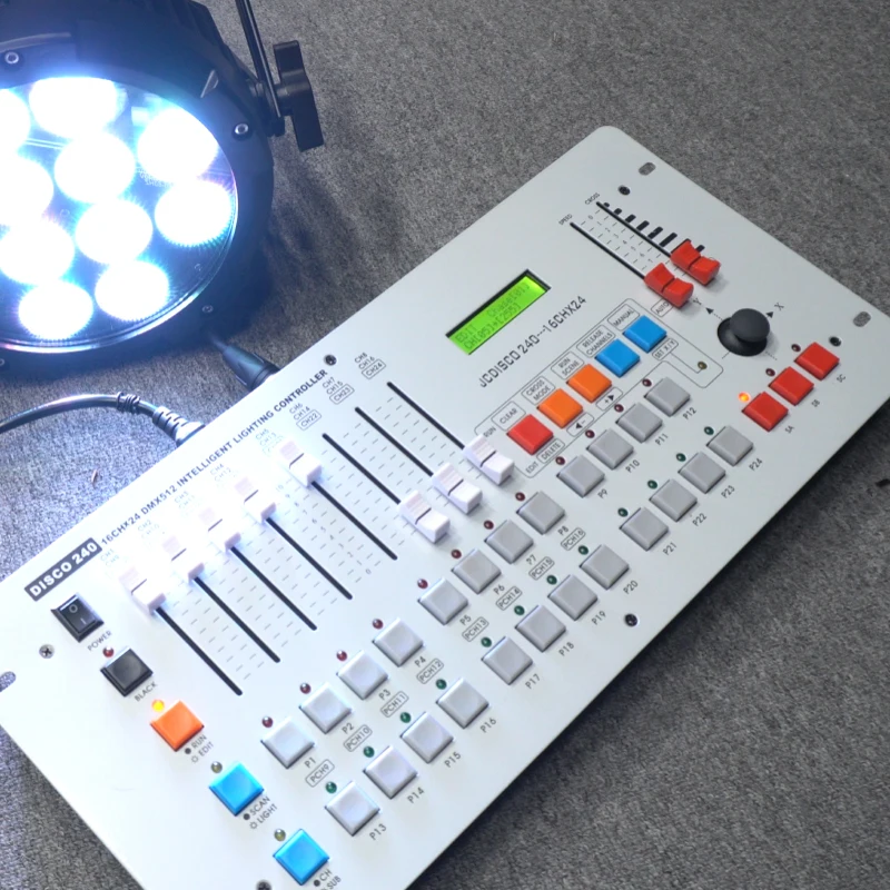 

240 Channels DMX Controll Remote Console Panel Night Pub DJ Disco Lights Controller Stage Lighting Mixer Board Control Console