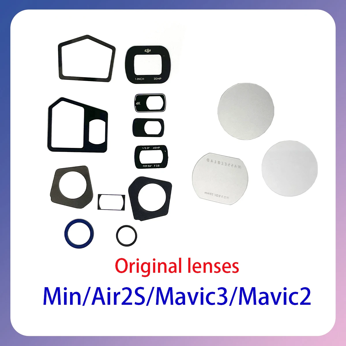 

Mavic2pro/Mavic3/Mini2/Mini4k/Mini3/Air2s/Air2/Phantom3/Phantom4pro/Mavic Pro new camera lenses for DJI drone series accessories