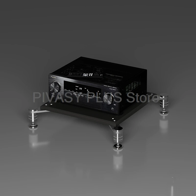 HiFi audio rack versterkerkast met trillingsisolatie ENF plaat 304 roestvrij staal multi-tier home theater