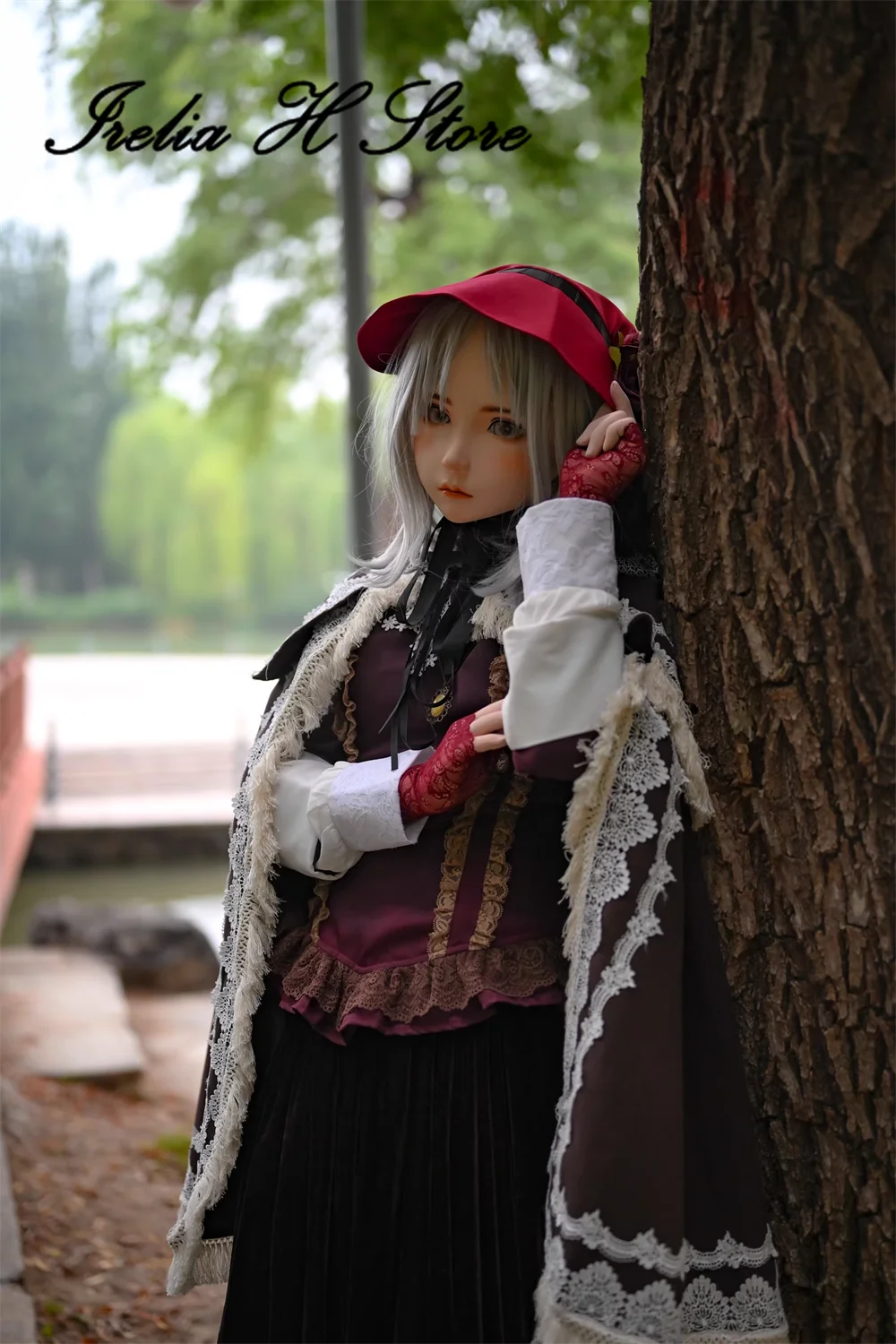 Irelia H Store Customized Bloodborne The doll Cosplay Costume Lady Maria Trench Long Coat Normal quality version