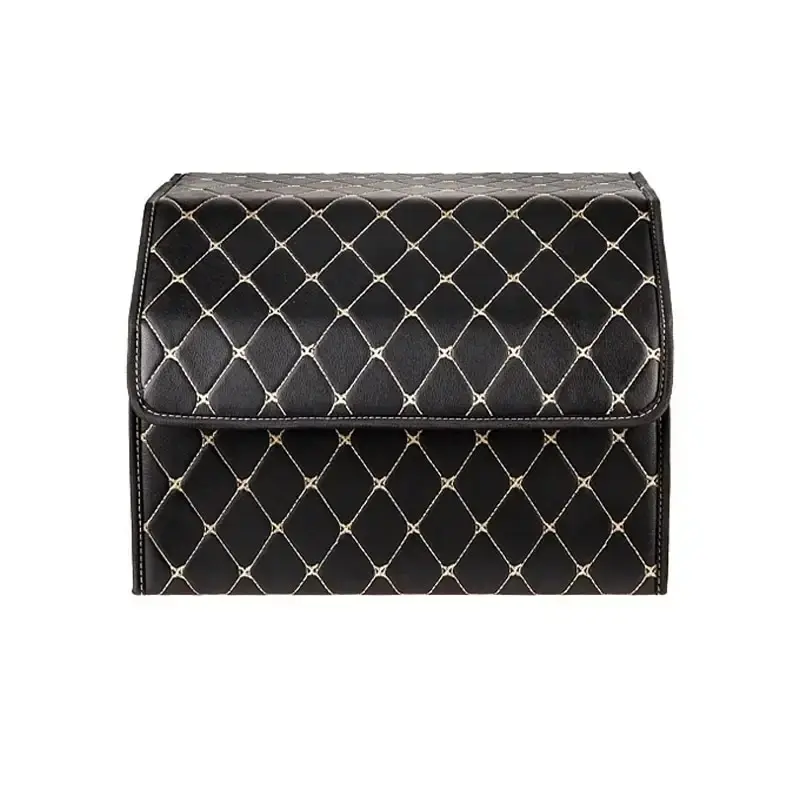 30cm Car PU Leather Trunk Storage Box, Portable Foldable Storage, C Multi-purpose Storage, CaTrunk Bag, Car Storage Box