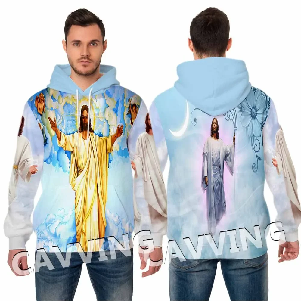 Jesus 3d Print Mode Hoodies Capuchon Sweatshirts Harajuku Hoodies Sweatshirts Tops Kleding Voor Vrouwen/Mannen