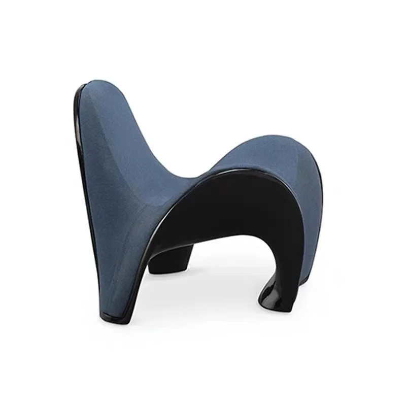 

Designer fiberglass special-shaped H-shaped chair Sales office Hotel model room Reception lounge chair Reclining chair