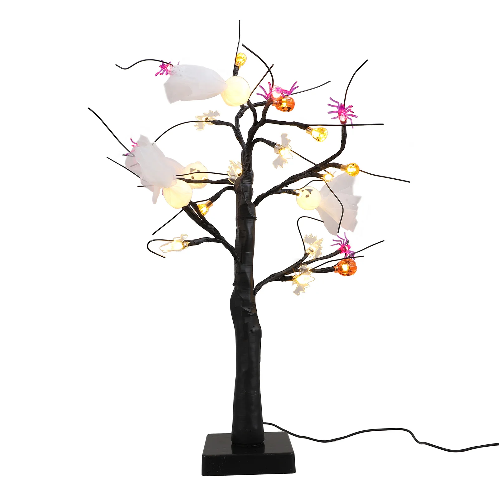 

Tree Light Pumpkin Spider Lamp Party Layout Halloween Supply Desktop Themed Atmosphere