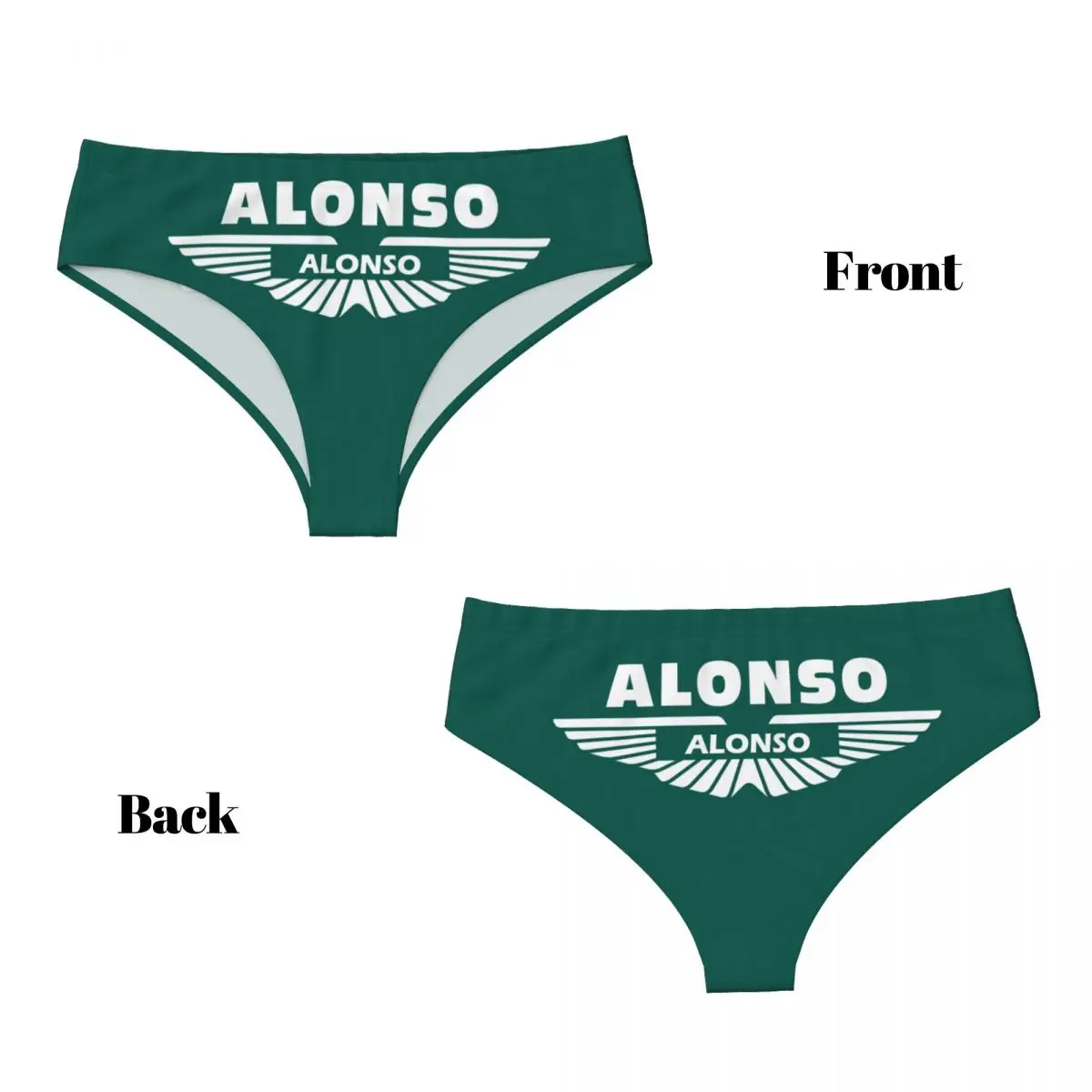 Custom Alonso Sport Motorcycle Brief Panties Women's Breathable Stretch Underwear