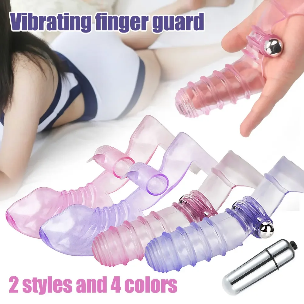 Silicone Finger Sleeve Vibrator G Spot Massage Clit Stimulate Female Masturbator Vibrator Sex Toys For Women Adult Product