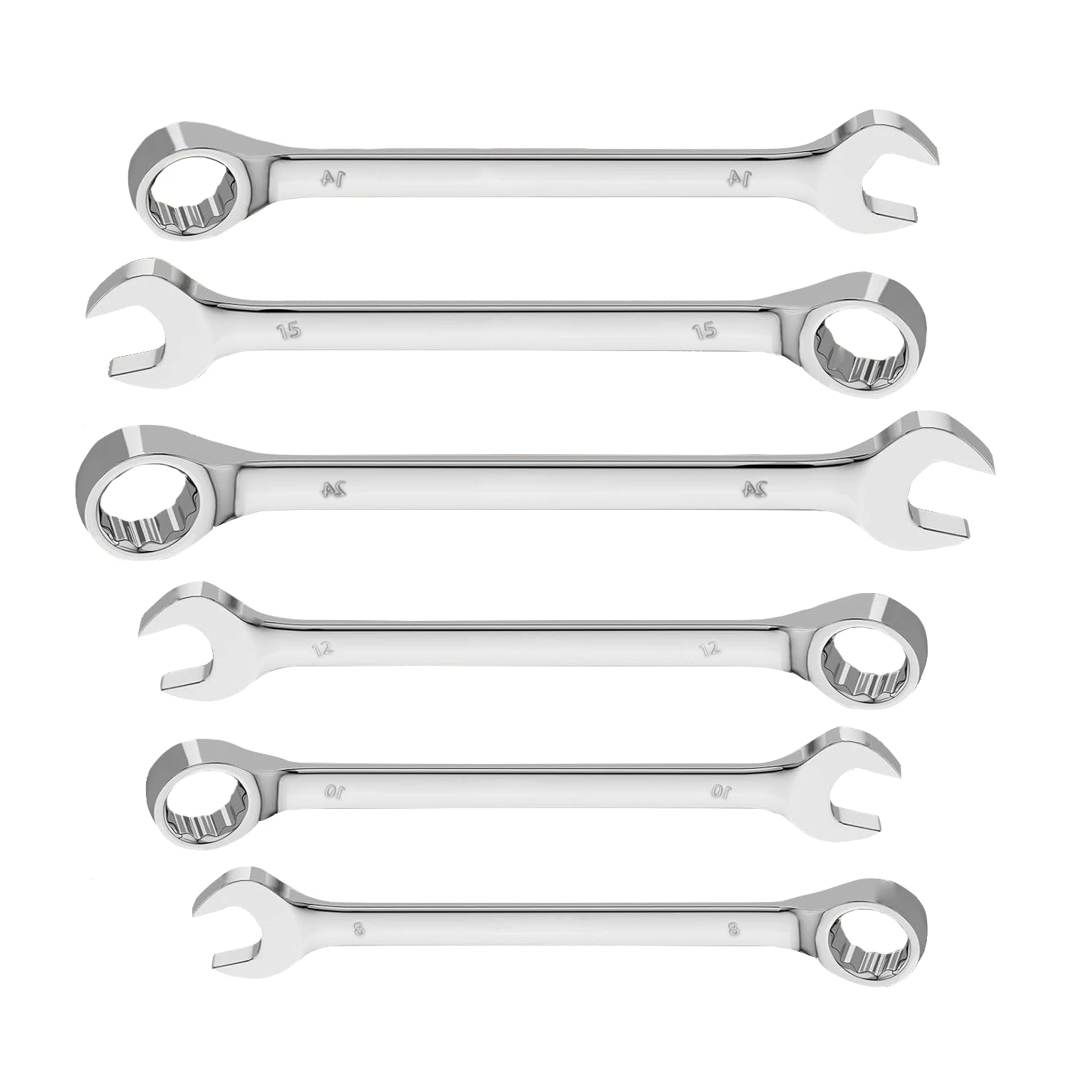7-24mm Combination Wrench Metric Plum Blossom Rings Open-ended Spanner Hardware Parts Automotive Repair Wrench Hand Tools