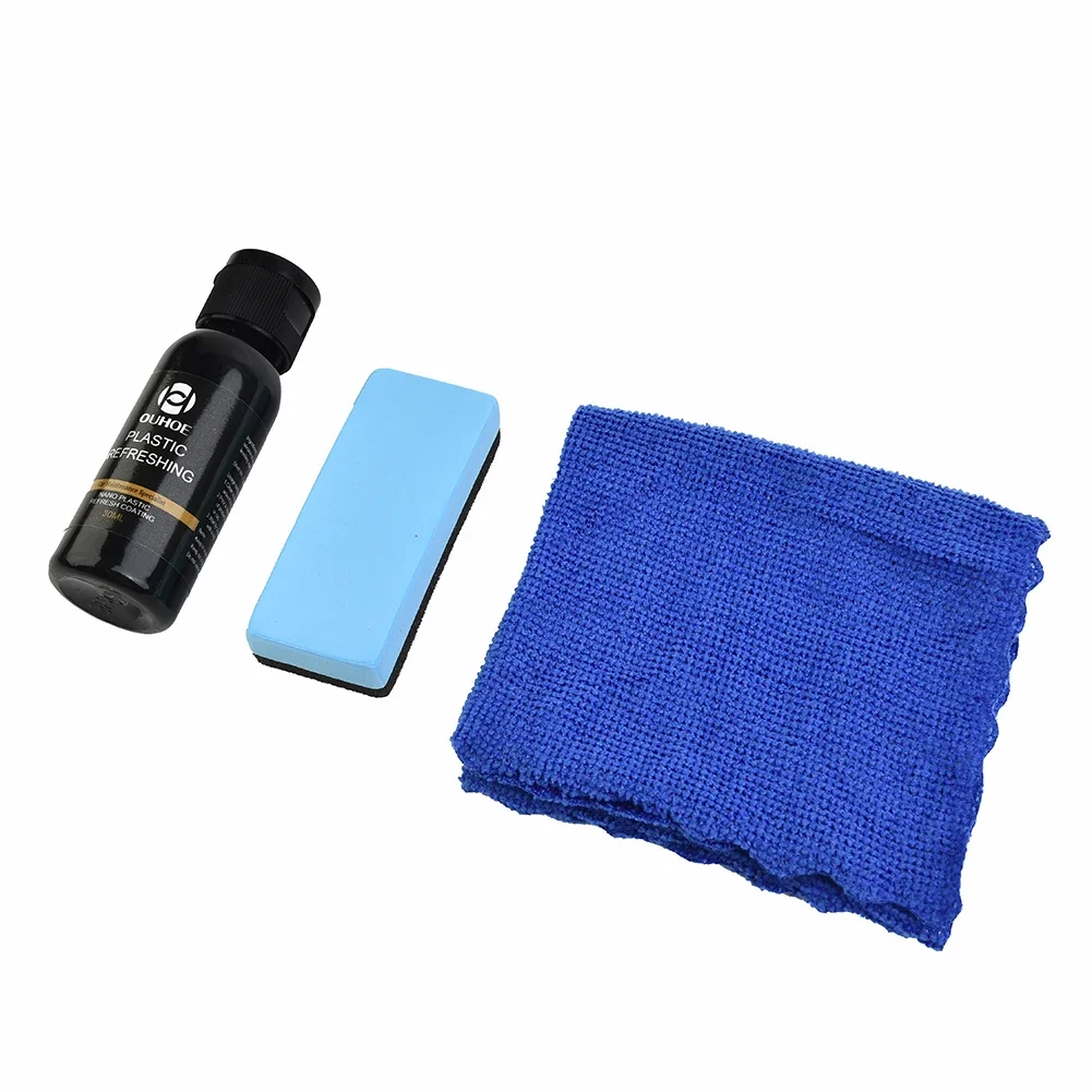 Plastic Parts Refurbish Agent Car Exterior Restorer Trim Long-lasting Cleaner Agent Refresh Restoration Hydrophobic Coating