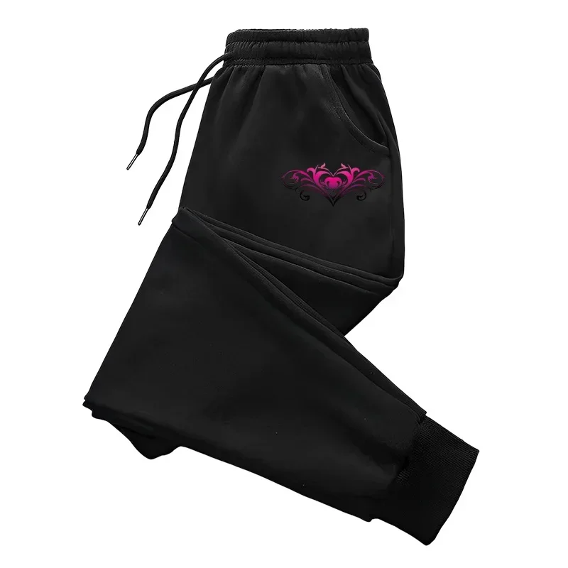 Pantalones de chándal de calidad para mujer, pantalones de calle informales con estampado a la moda, pantalones deportivos para correr al aire libre, pantalones diarios para oficina y hogar para mujer