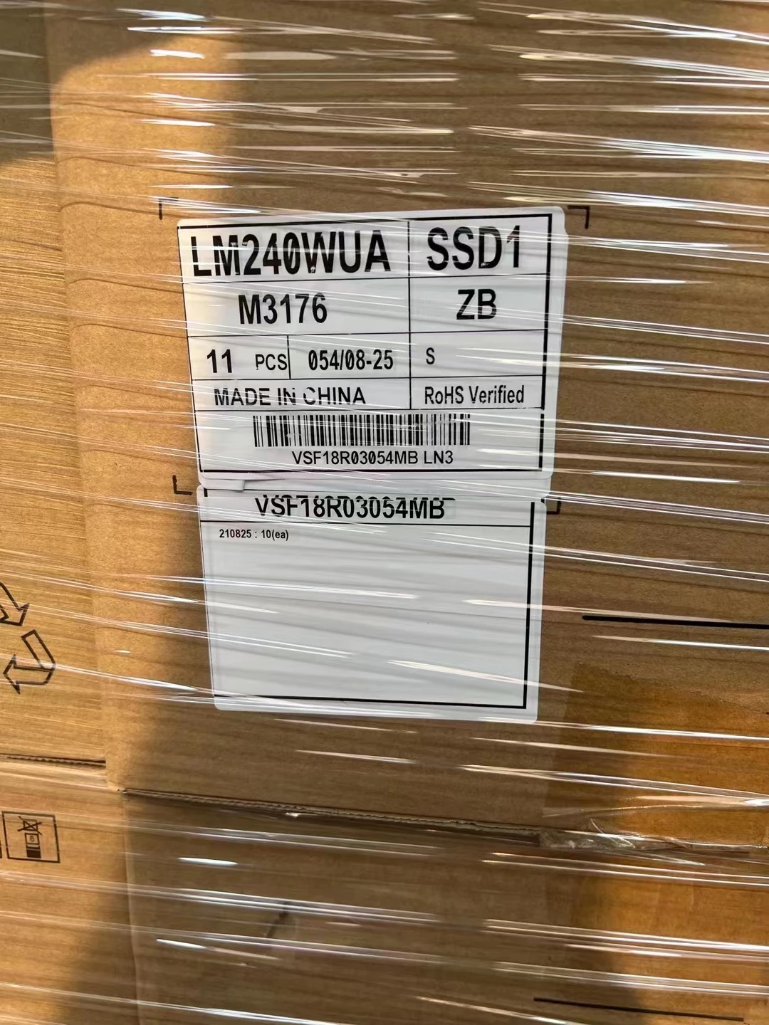 LED LCD Display Screen Painel, LM240WUA-SSD1, LM240WUA, SSD1, 24"