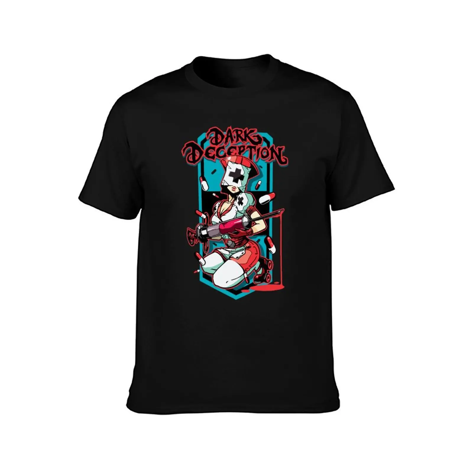 Dark Deception Nurse T-Shirt Retro Graphic Print T-Shirt