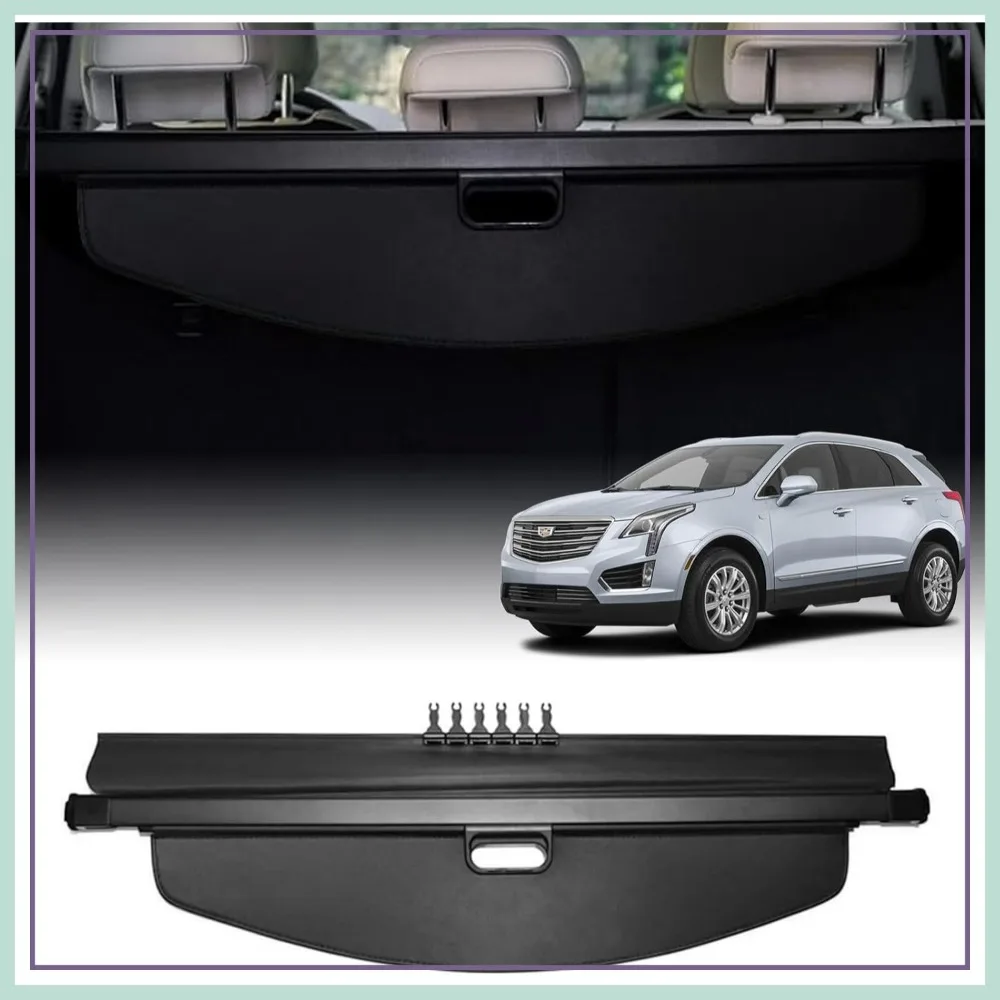 

Retractable Cargo Cover for Cadillac XT5 2017-2019, Canvas Trunk Privacy Screen, Rear Security Shade (Extended)