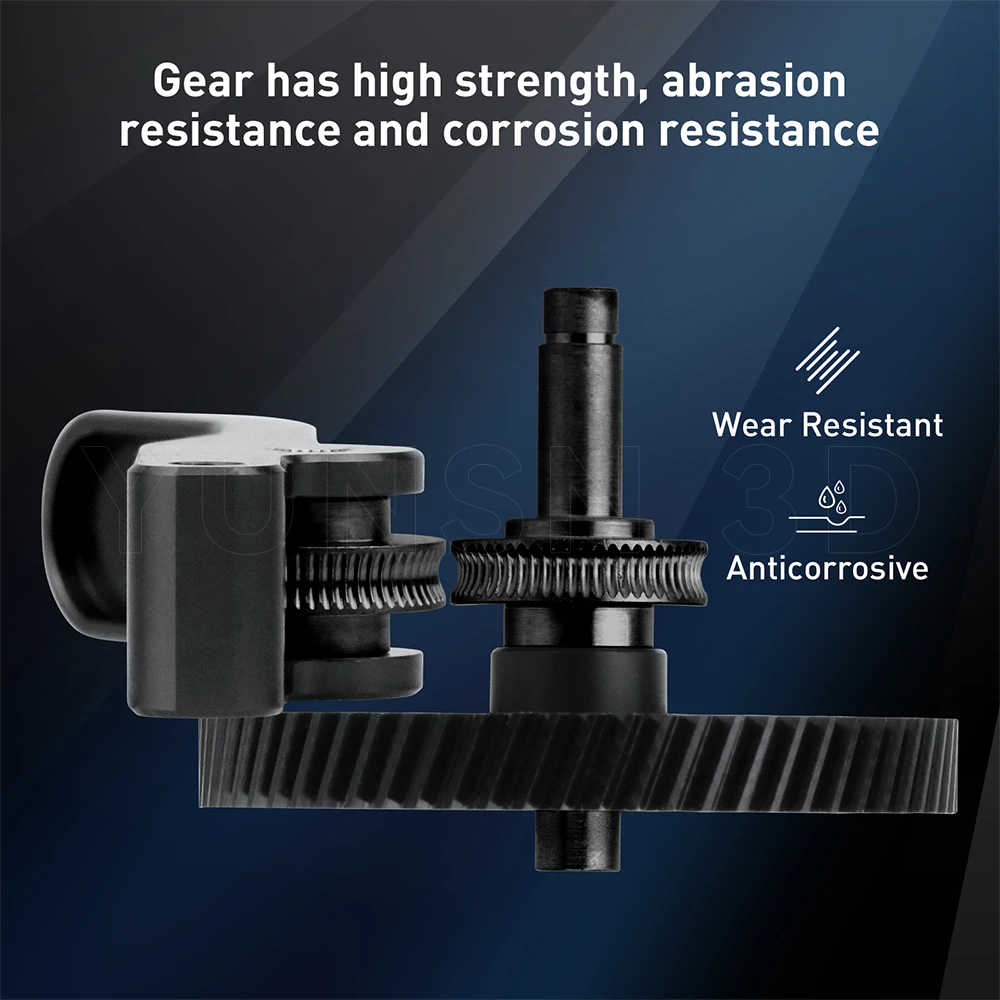 Für Bambu Lab A1 MINI Getriebeset CNC POM Nanobeschichteter gehärteter Stahl Extrusionskopfzahnräder für Bambulab A1 MINI Ersatzteile – Detail 3