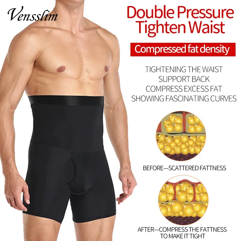 Vensslim الرجال محدد شكل الجسم مدرب خصر التخسيس تحكم سراويل الذكور ملابس داخلية ضغط للتنحيف تشكيل قوي الملابس الداخلية #5
