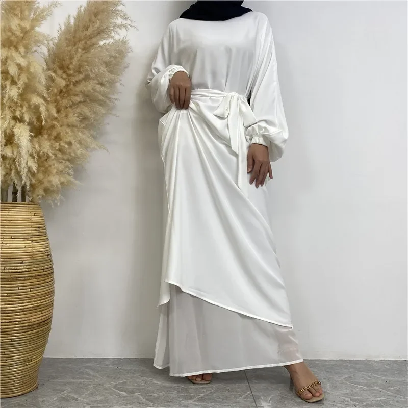 UNI Abaya Ramadán Turquía Kaftan ropa islámica musulmana para mujeres vestido modesto bata mujer musulmane caftán Marocain Vestidos